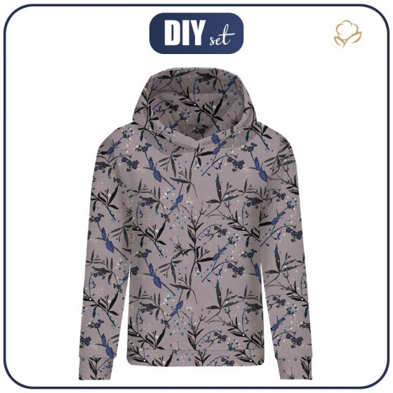 DÁMSKA MIKINA (POLA) CLASSIC S KAPUCÍ - ZAČAROVANÁ LOUKA (ZAČAROVANÁ NOC) -  teplákovina