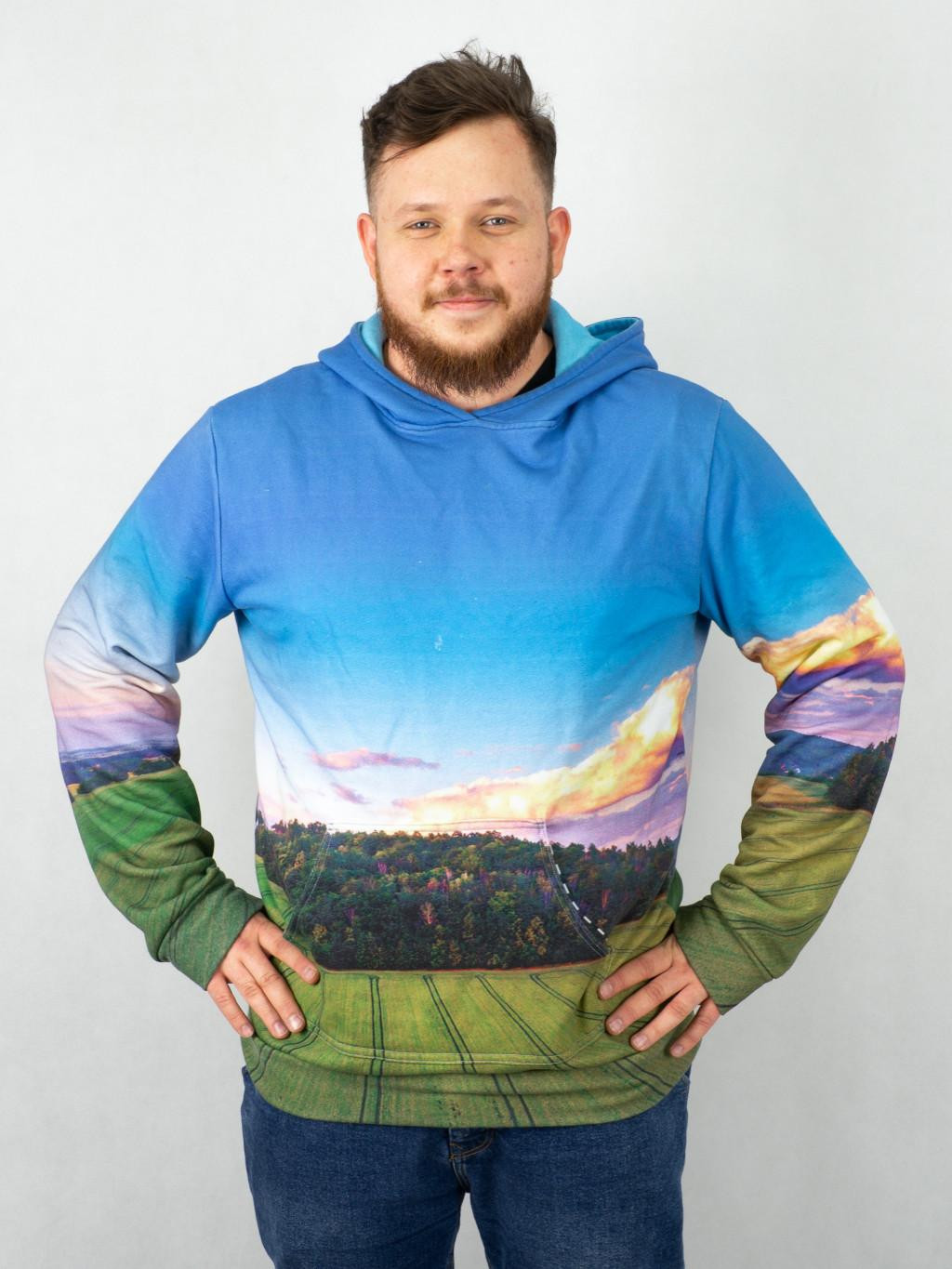PÁNSKÁ MIKINA S KAPUCÍ (COLORADO) - JARNOŁTÓWEK - šicí souprava