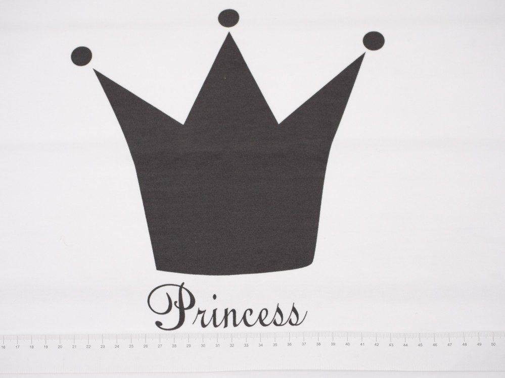 PRINCESS (grafitový) "L" / B-00 bílý - panel úplet TE210