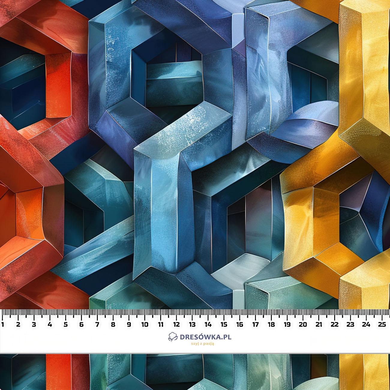 ABSTRACTION WZ.37 - tkanina wodoodporna