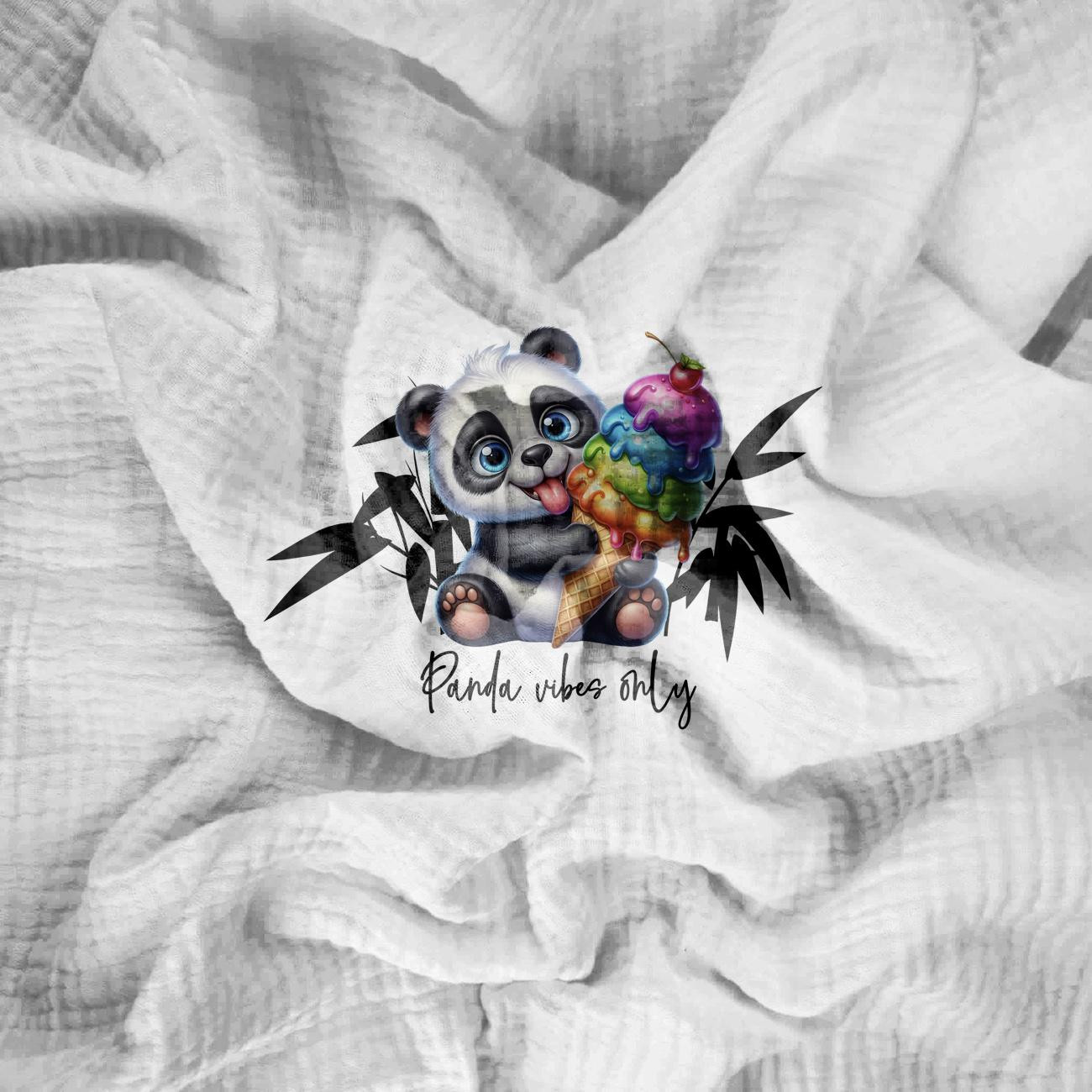 CUTE ANIMALS wz.5 - panel (60cm x 50cm)) Mušelín bavlněný