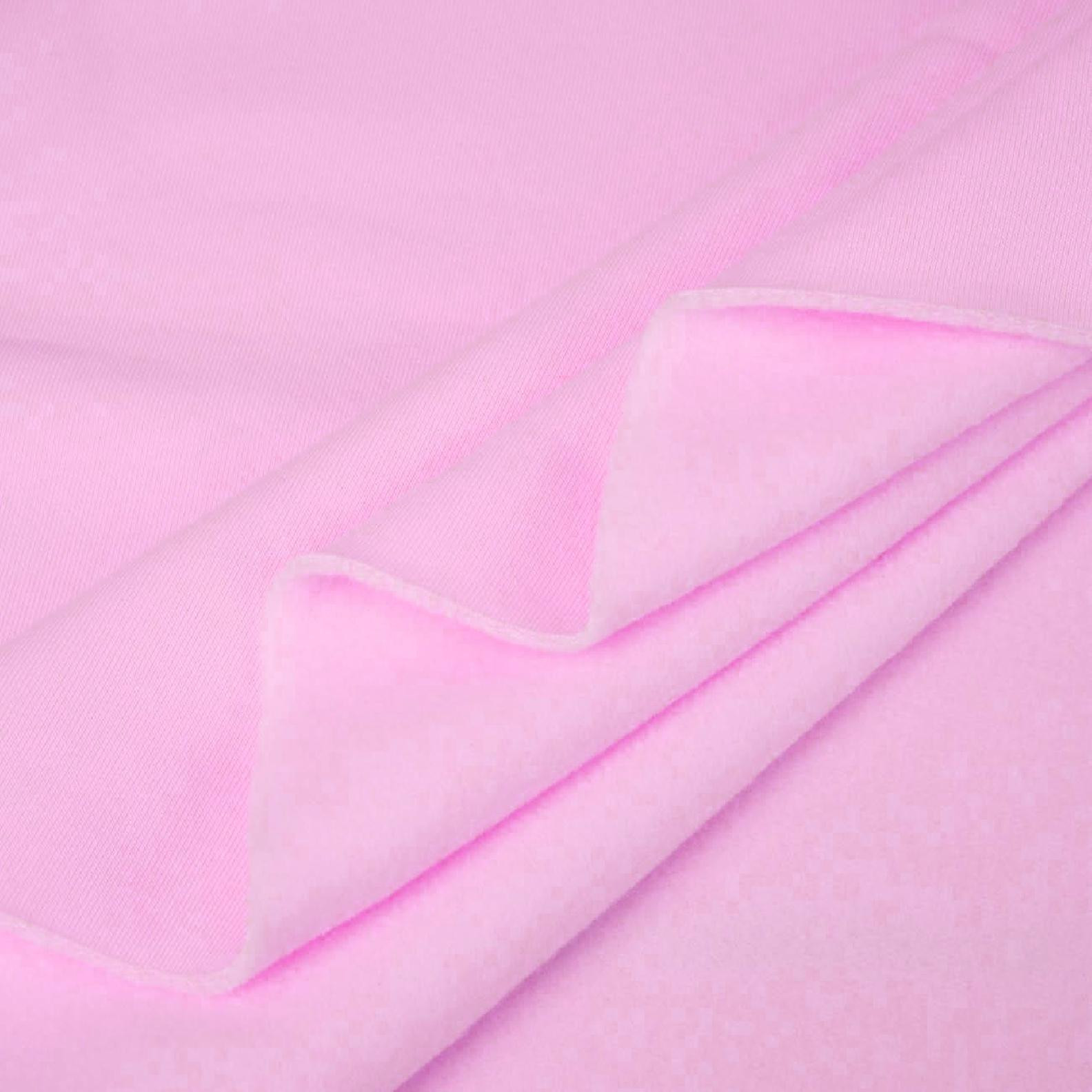 D-177 BARBIE PINK - silná teplákovina počesaná D300