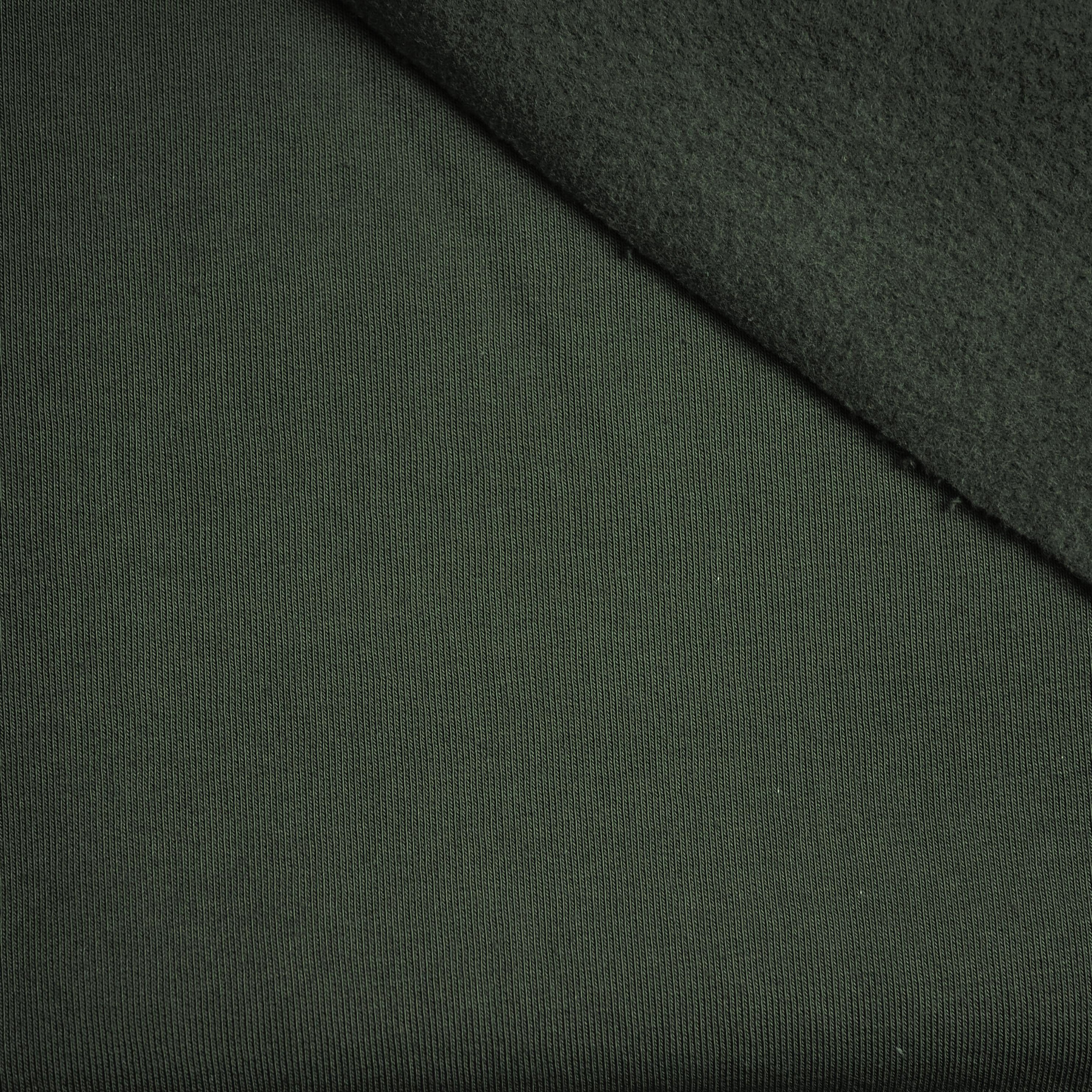 D-50 KHAKI - silná teplákovina počesaná D300