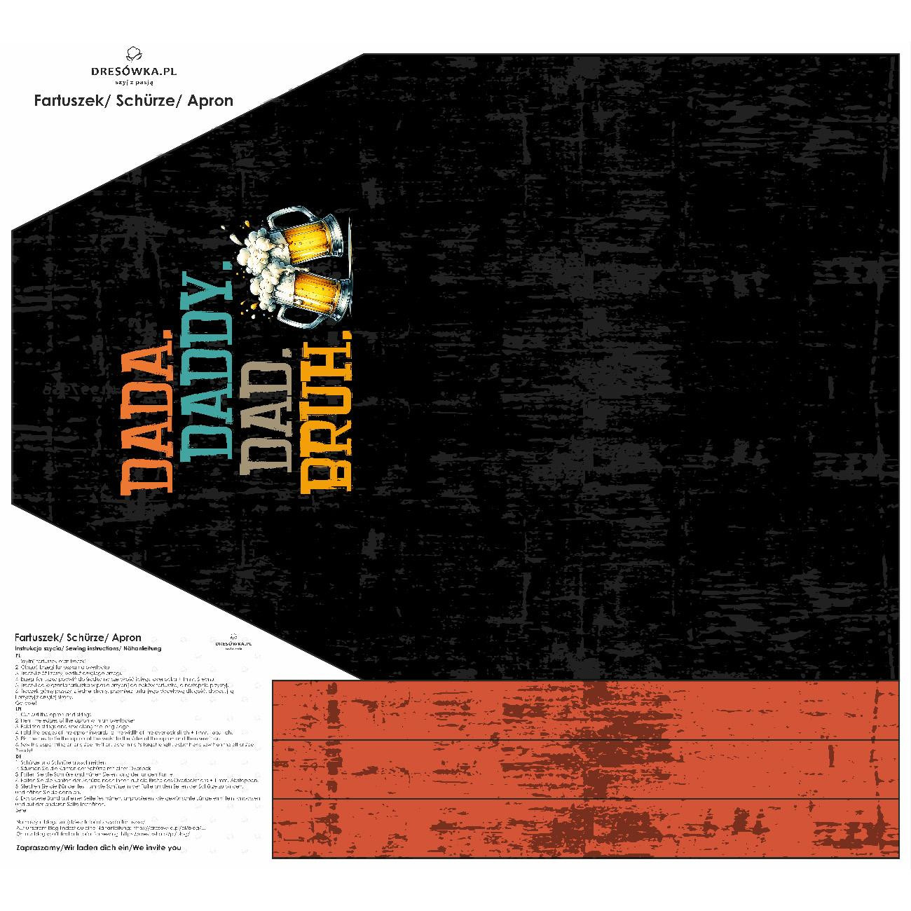 Zástěra - DADA BRUH - Sada šití