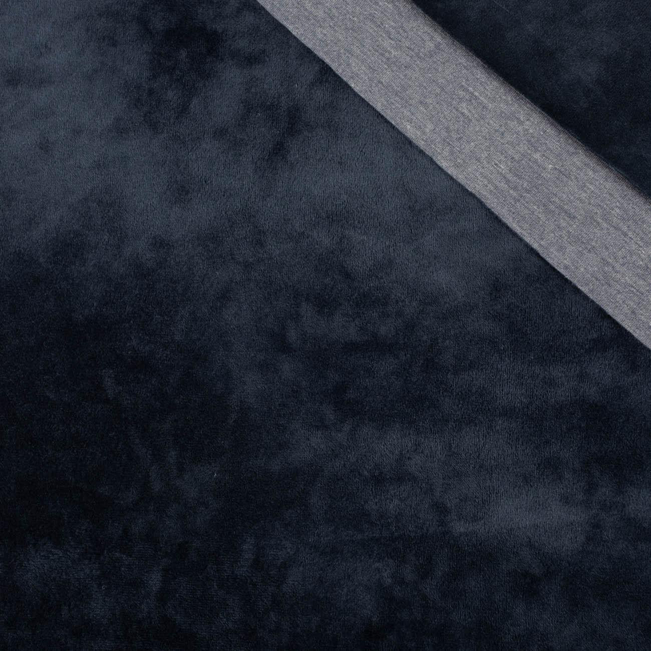 NAVY - Dvojstranný velur s teplákovinou
