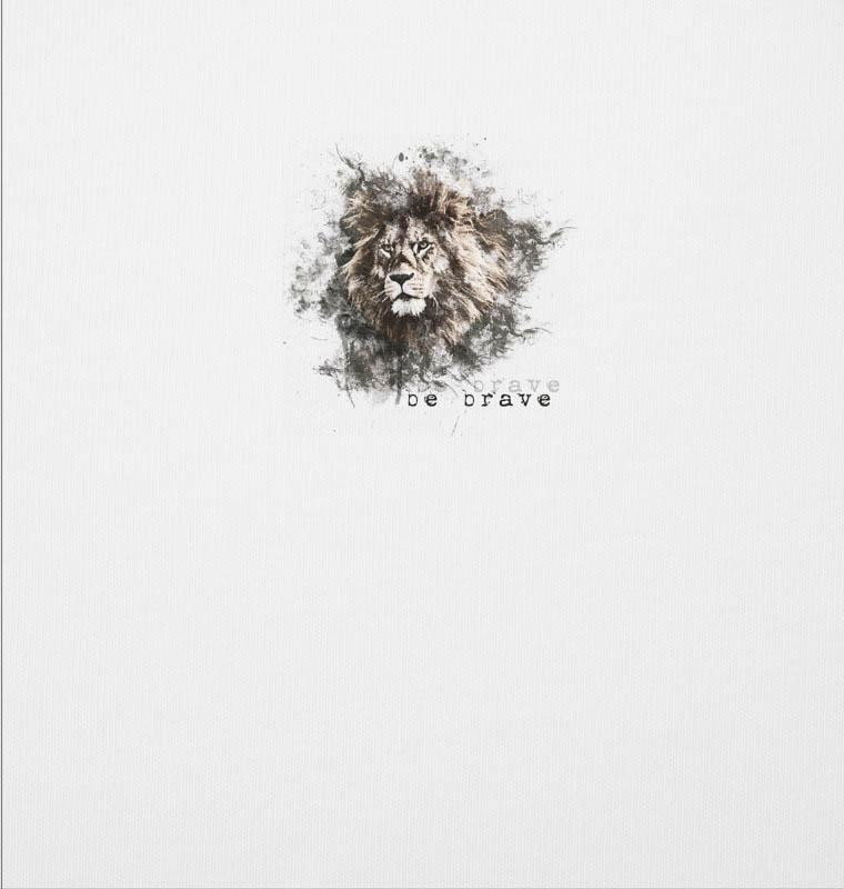 BE BRAVE (BE YOURSELF) - PANEL SINGLE JERSEY