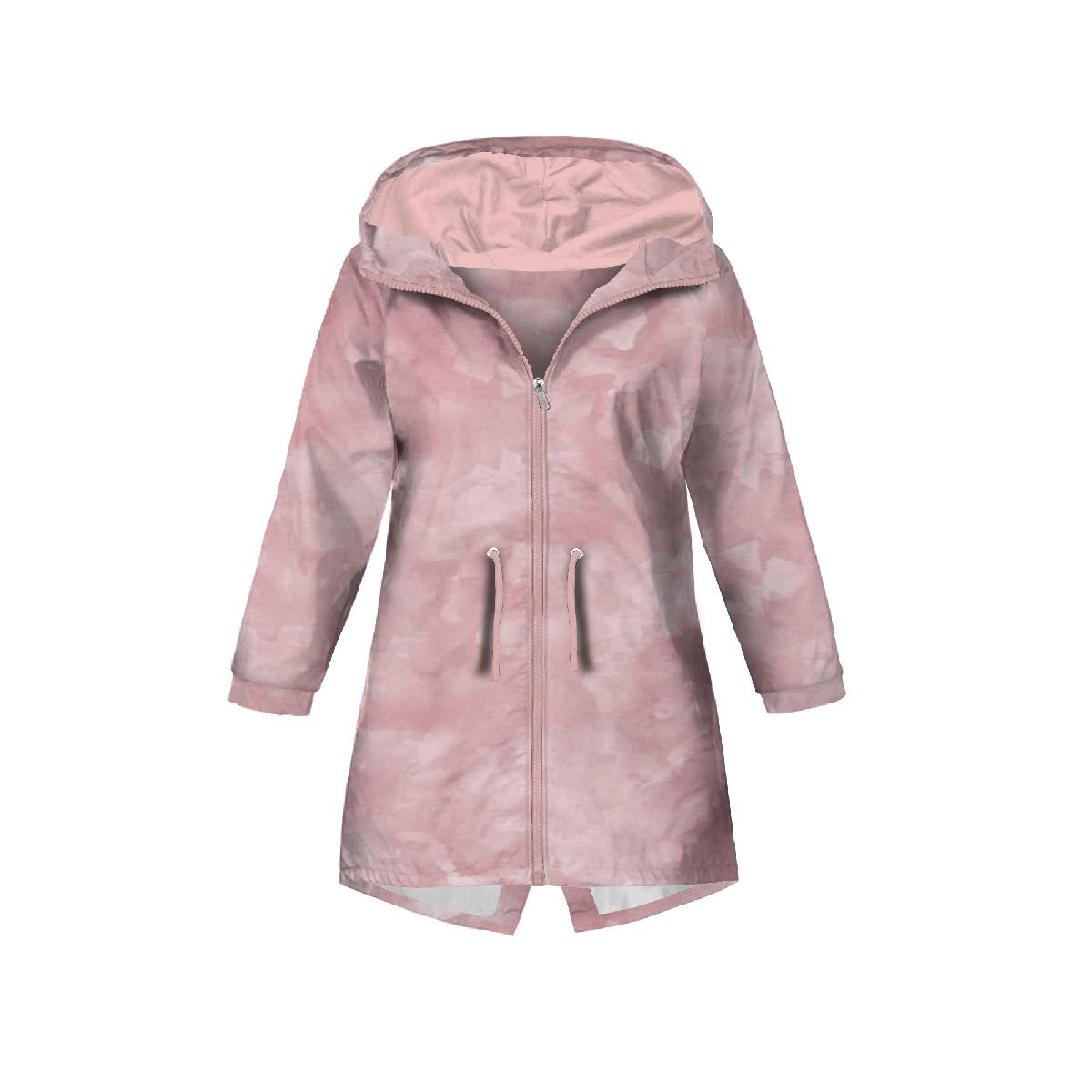 DĚTSKÁ BUNDA PARKA (ARIEL) - KAMUFLÁŽ vz. 2 / růžově křemenný - softshell