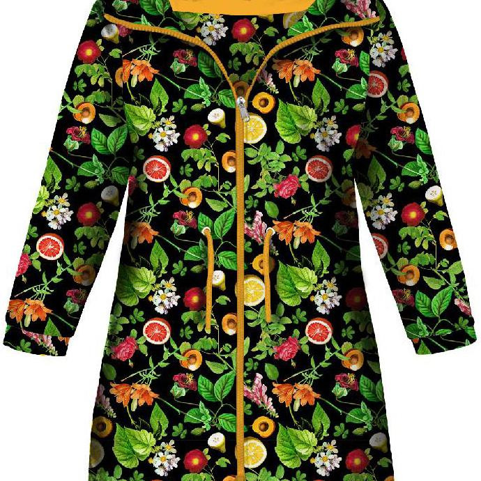 DĚTSKÁ BUNDA PARKA (ARIEL) - MINI RAJSKÉ OVOCE Vz. 2 (RAJSKÁ ZAHRADA) - softshell