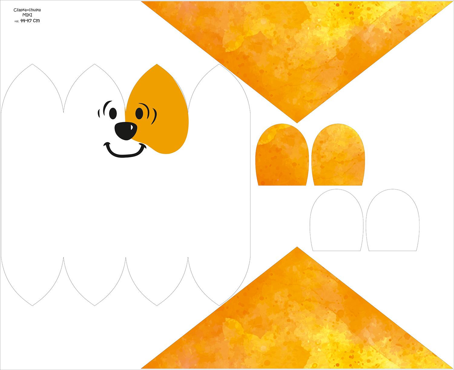DĚTSKÁ ČEPICE A ŠATKA (TEDDY) - DOG - Sada šití
