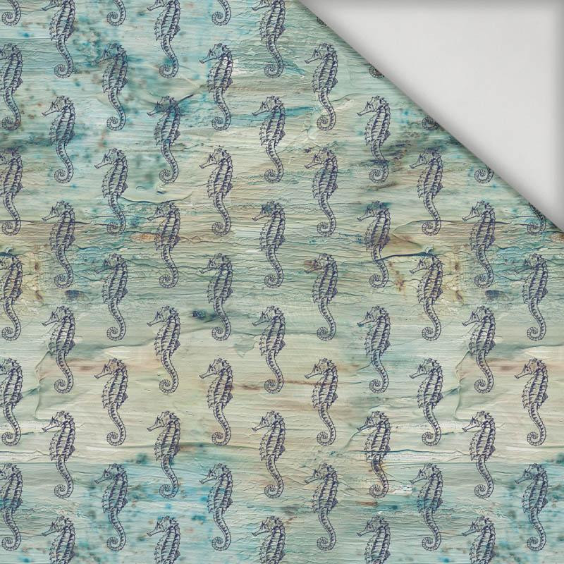 MOŘSKÝ KONÍK (HLADINA MOŘE)  - lycra na stroje kąpielowe 240g