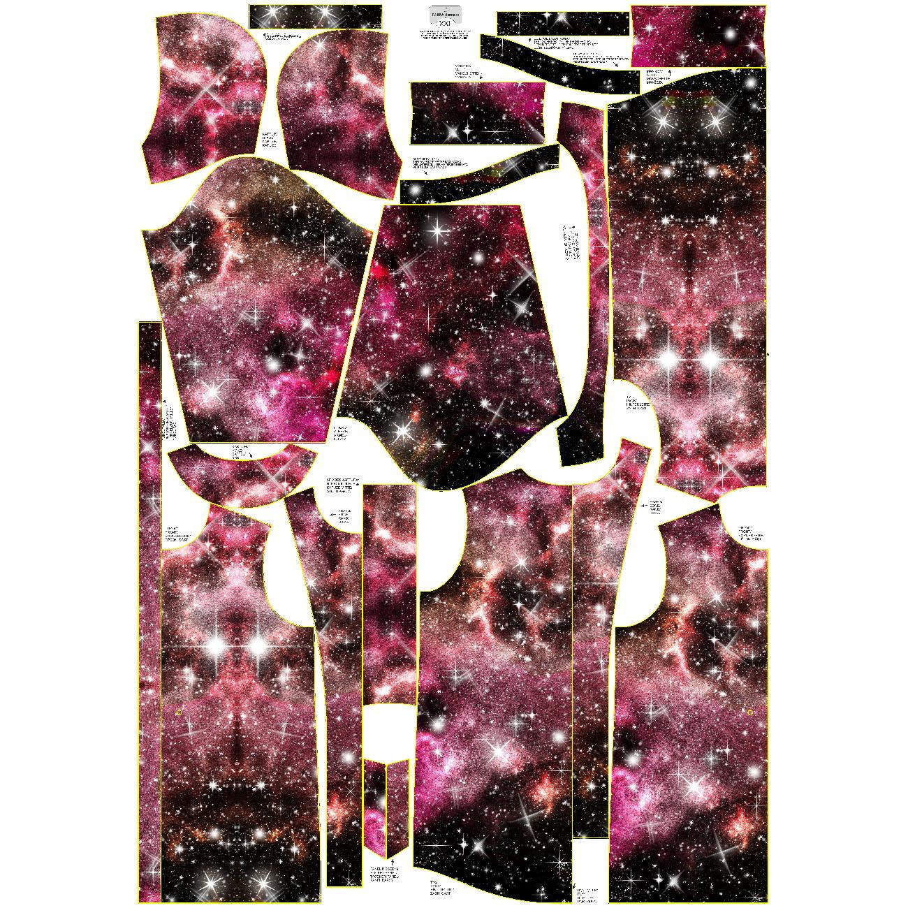 DÁMSKÁ BUNDA PARKA (ANNA) - Akvarelová galaxie Vz. 9 - softshell