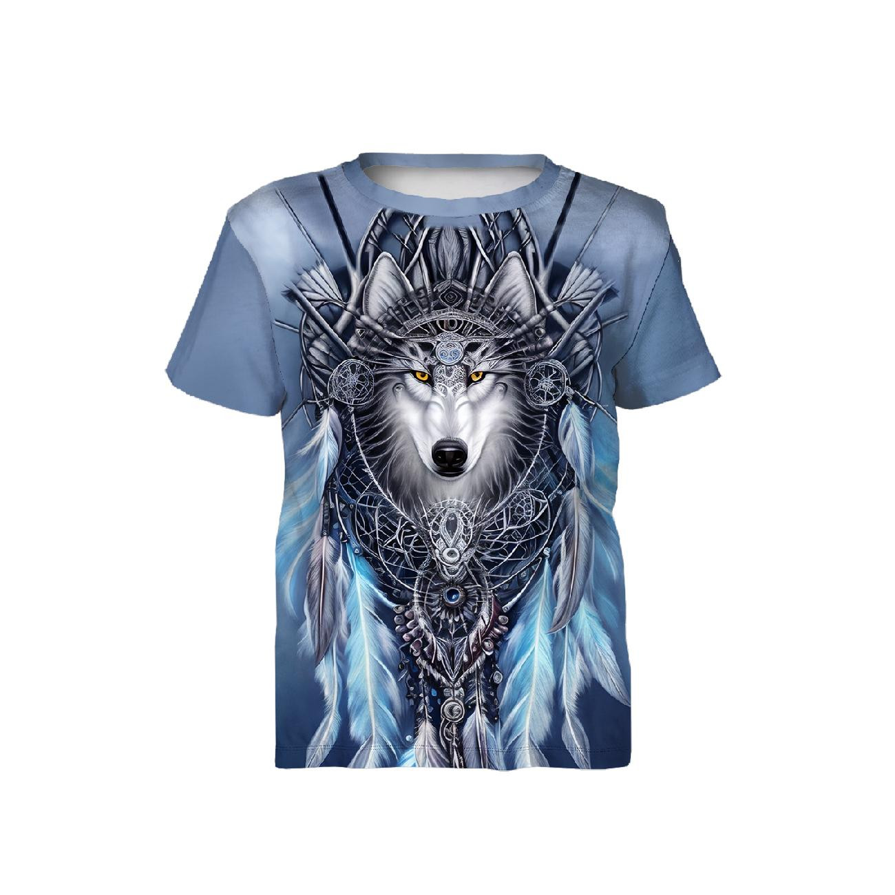 DĚTSKÉ TRIČKO - SPIRIT WOLF - Sada šití