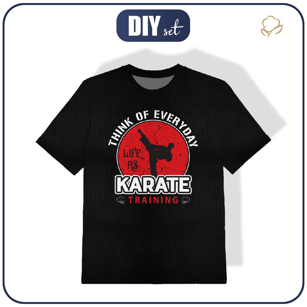 SPORTOVNÍ DĚTSKÉ TRIČKO - KARATE TRAINING - sada šití