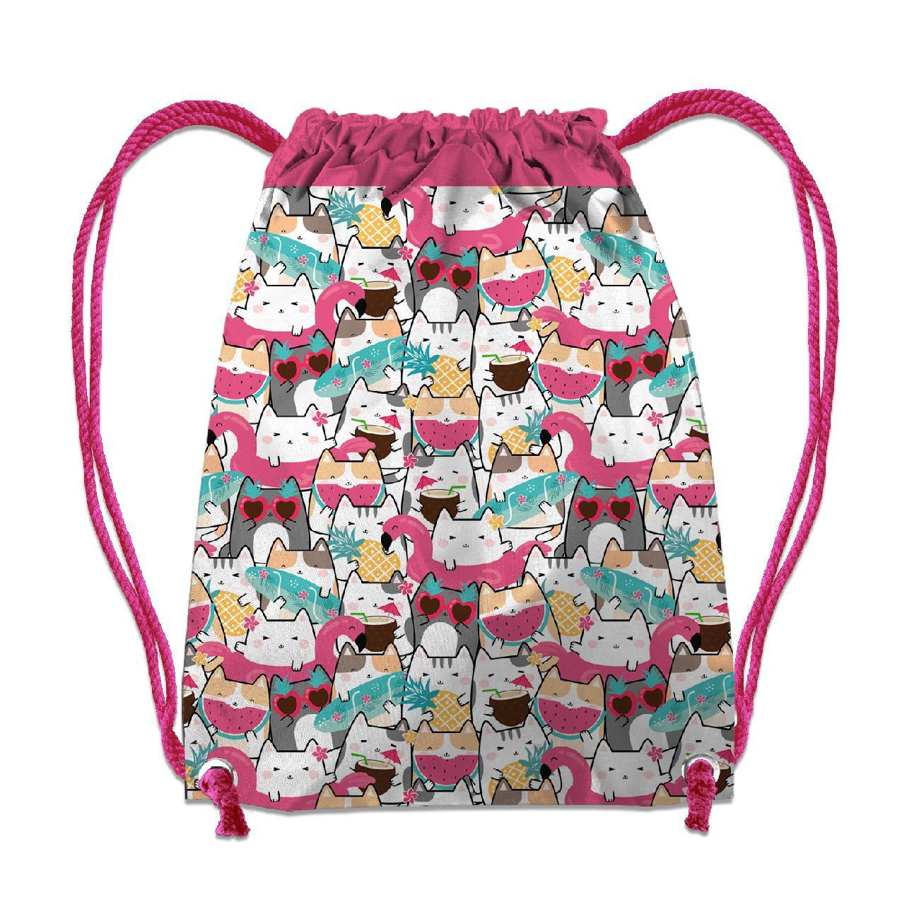 BATOH-PYTEL - SUMMER CATS VZ. 1 / Velikost na výběr