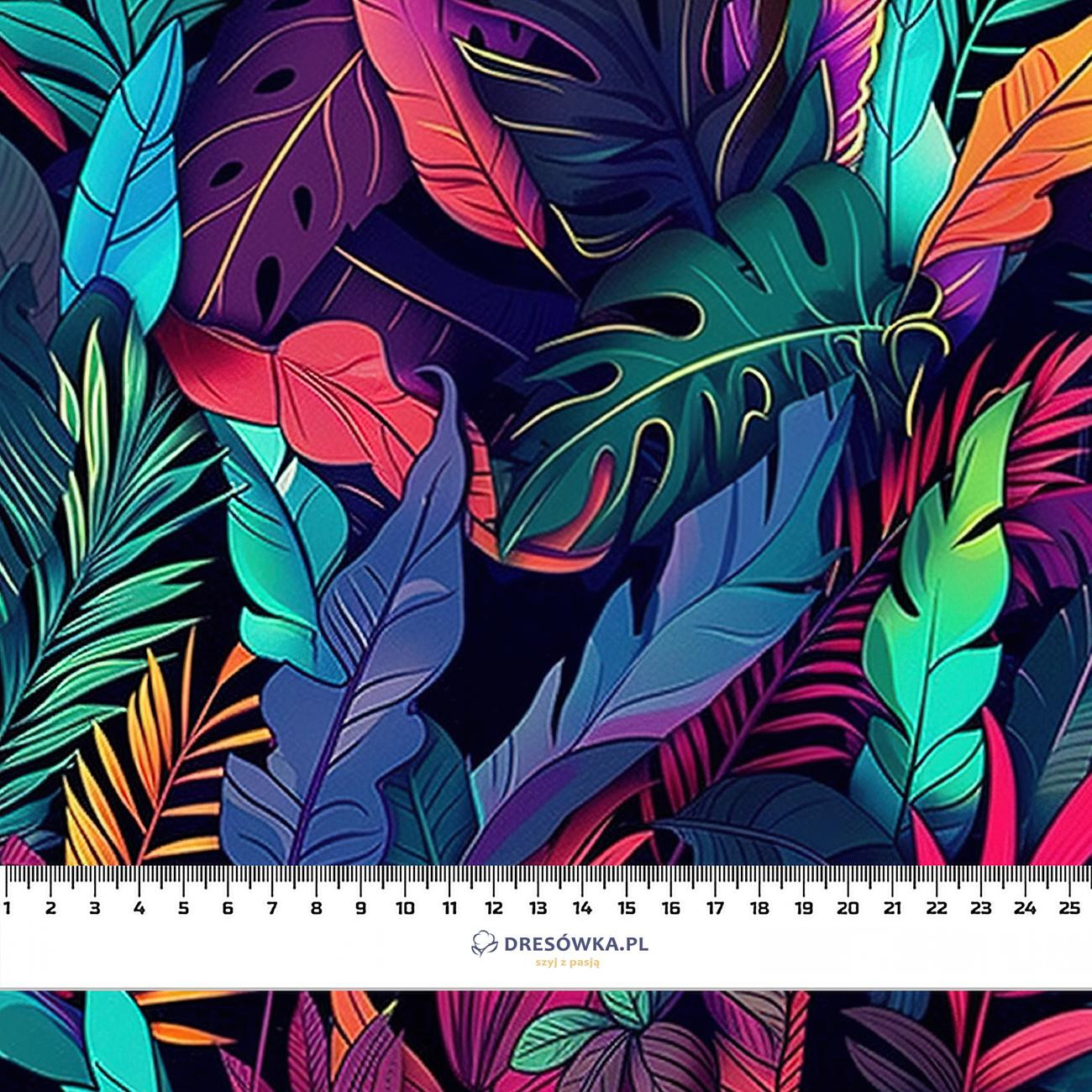 COLORFUL LEAVES - lehký, česaný úplet