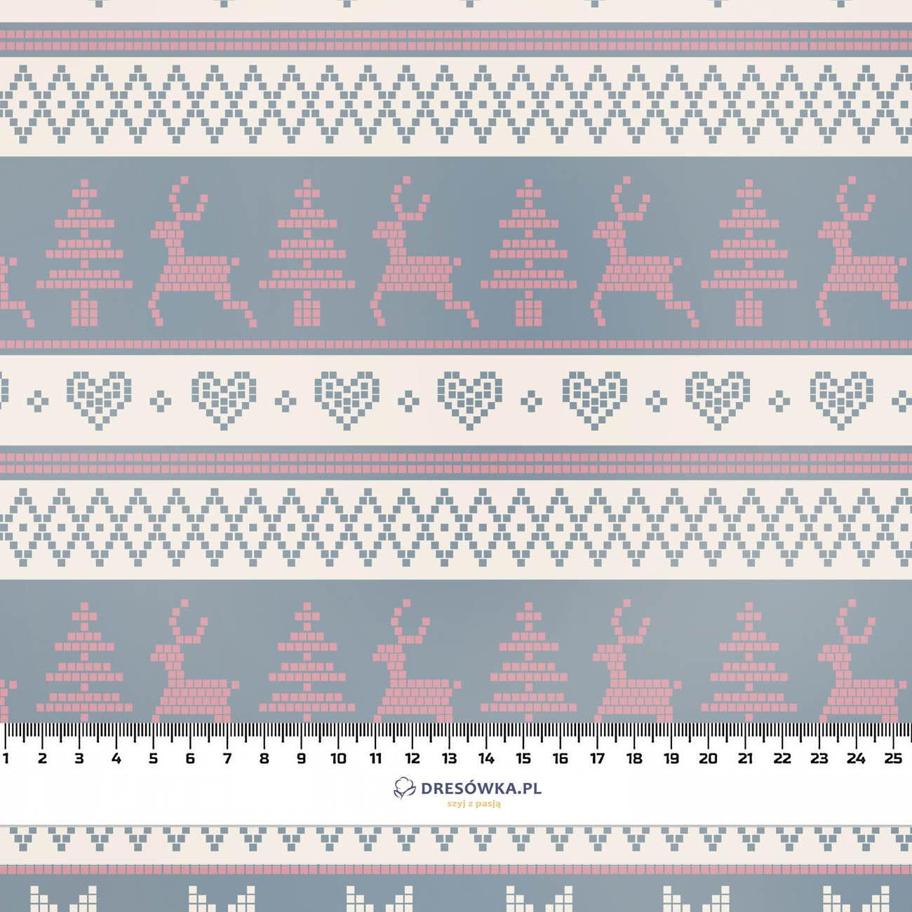 SOBI VZ. 3 / šedý (NORSKÉ VZORY) - lehký, česaný úplet