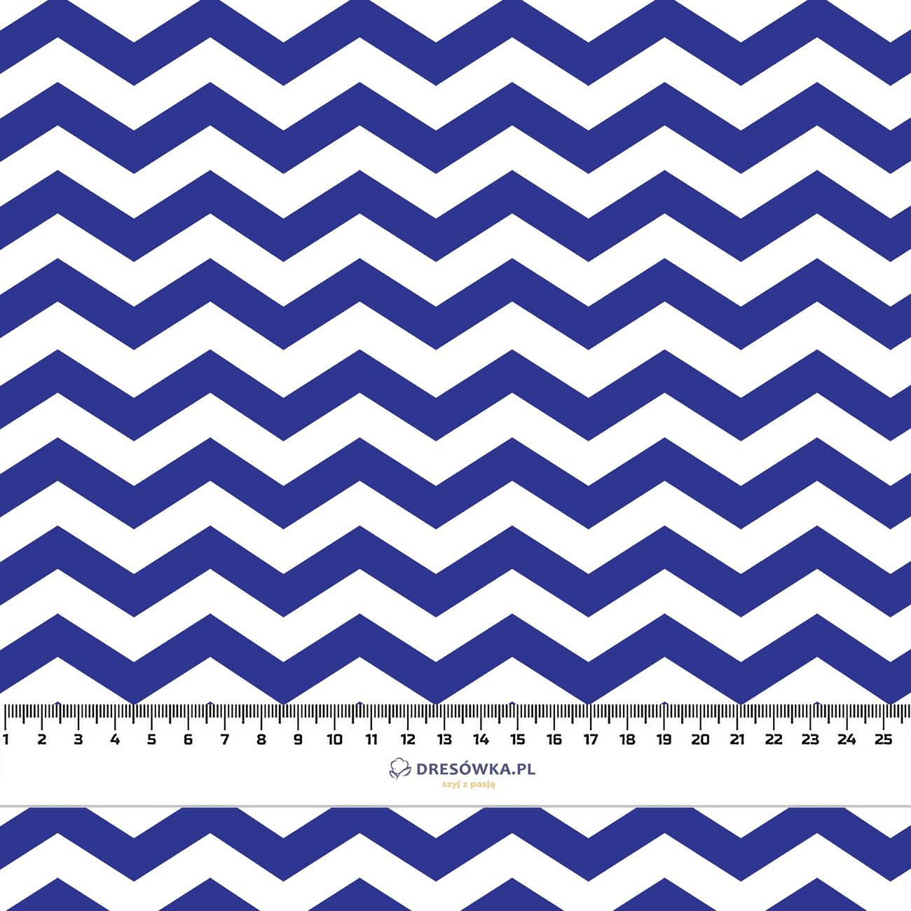 CIK CAKY / modrá - tkanina bawełniana