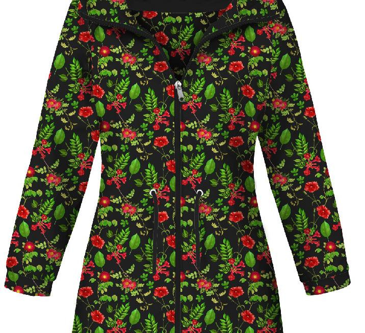 DÁMSKÁ BUNDA PARKA (ANNA) - ČERVENÁ ZAHRADA (RAJSKÁ ZAHRADA) - softshell