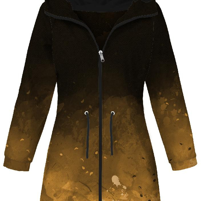 DÁMSKÁ BUNDA PARKA (ANNA) - SKVRNY (zlatý) / černý - softshell