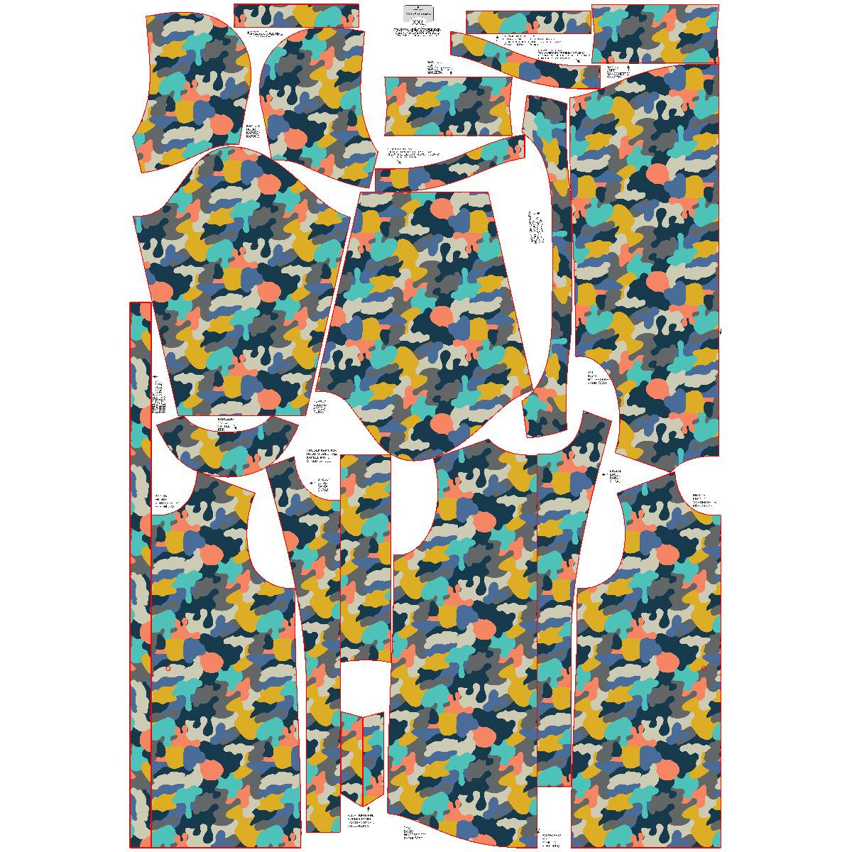 DÁMSKÁ BUNDA PARKA (ANNA) - BAREVNÉ MORO vz. 2 - softshell