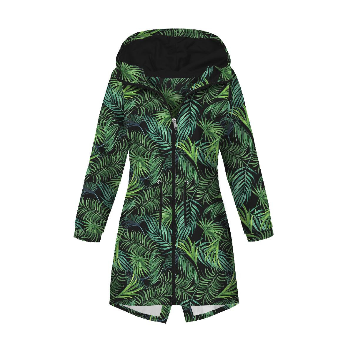 DÁMSKÁ BUNDA PARKA (ANNA) - PALMOVÉ LISTY vz. 4 / černý - softshell