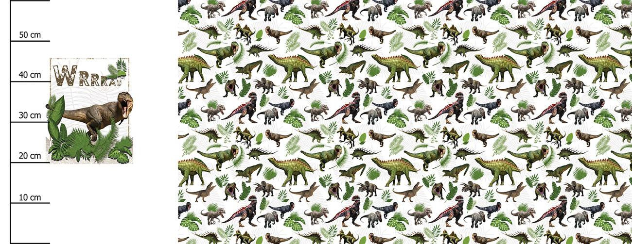 DINO ROSTLINY - PANORAMICKÝ PANEL (60 x 155cm)
