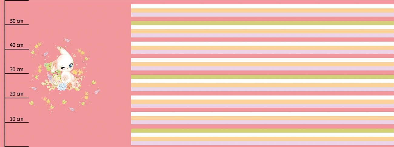 ZAJÍČEK VZ. 1 (SLADCÍ ZAJÍČCI) - panel (60cm x 155cm) teplákovina