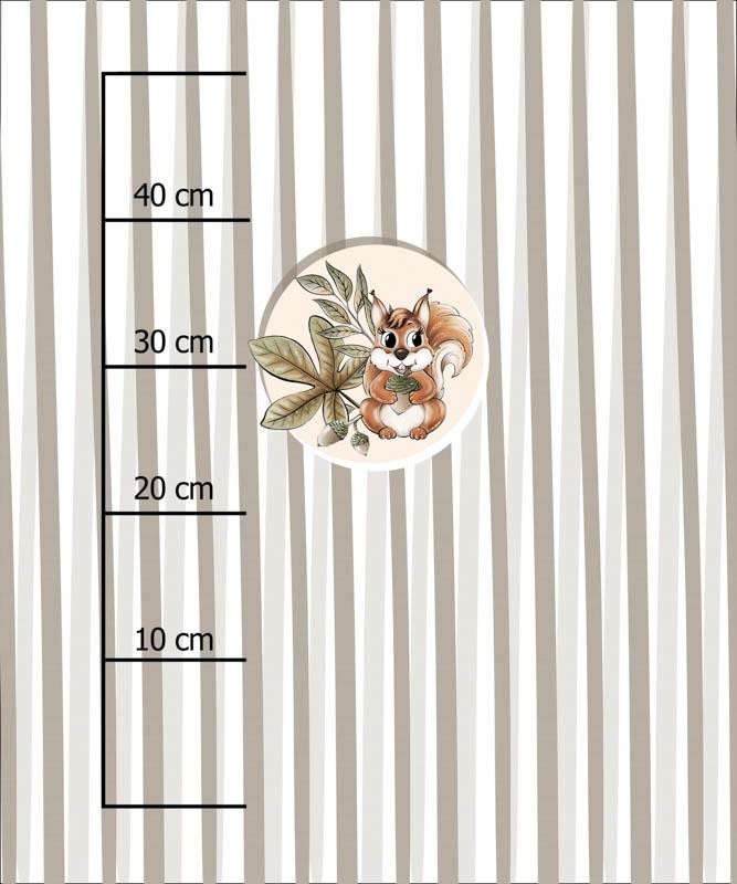 VEVERKY V LISTECH (PODZIM V LESE ) - panel 50cm x 60cm