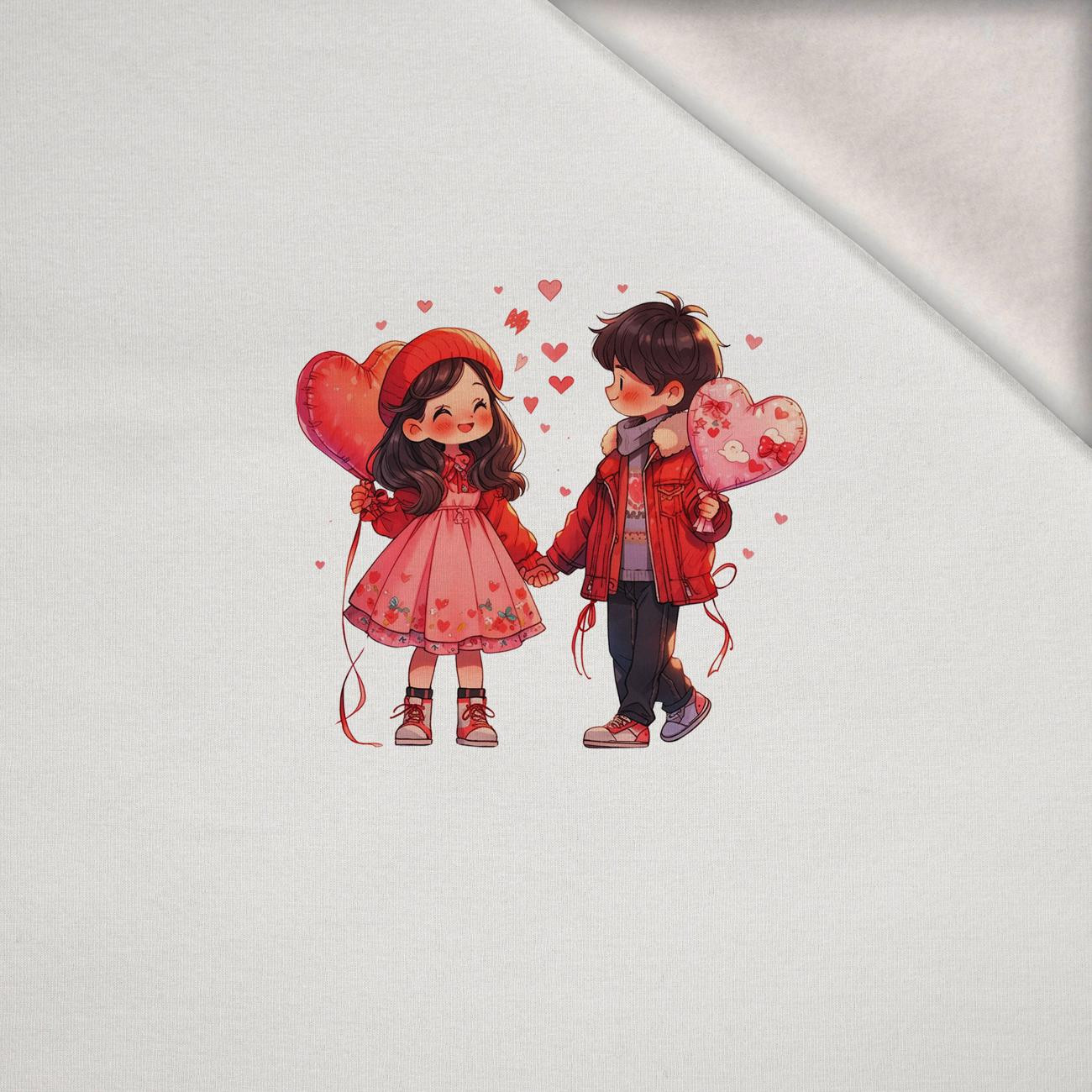 ANIME COUPLE VZ. 2 - Panel (75cm x 80cm) teplákovina počesaná s elastanem ITY