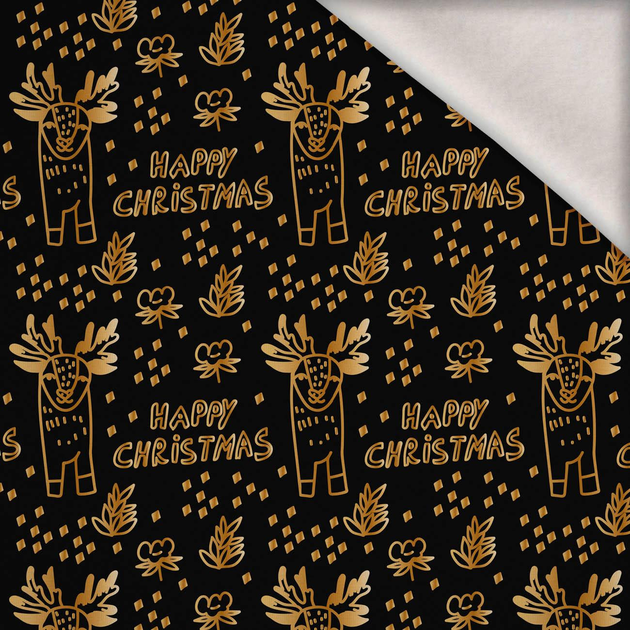 GOLD CHRISTMAS WZ. 3 - teplákovina počesaná s elastanem ITY