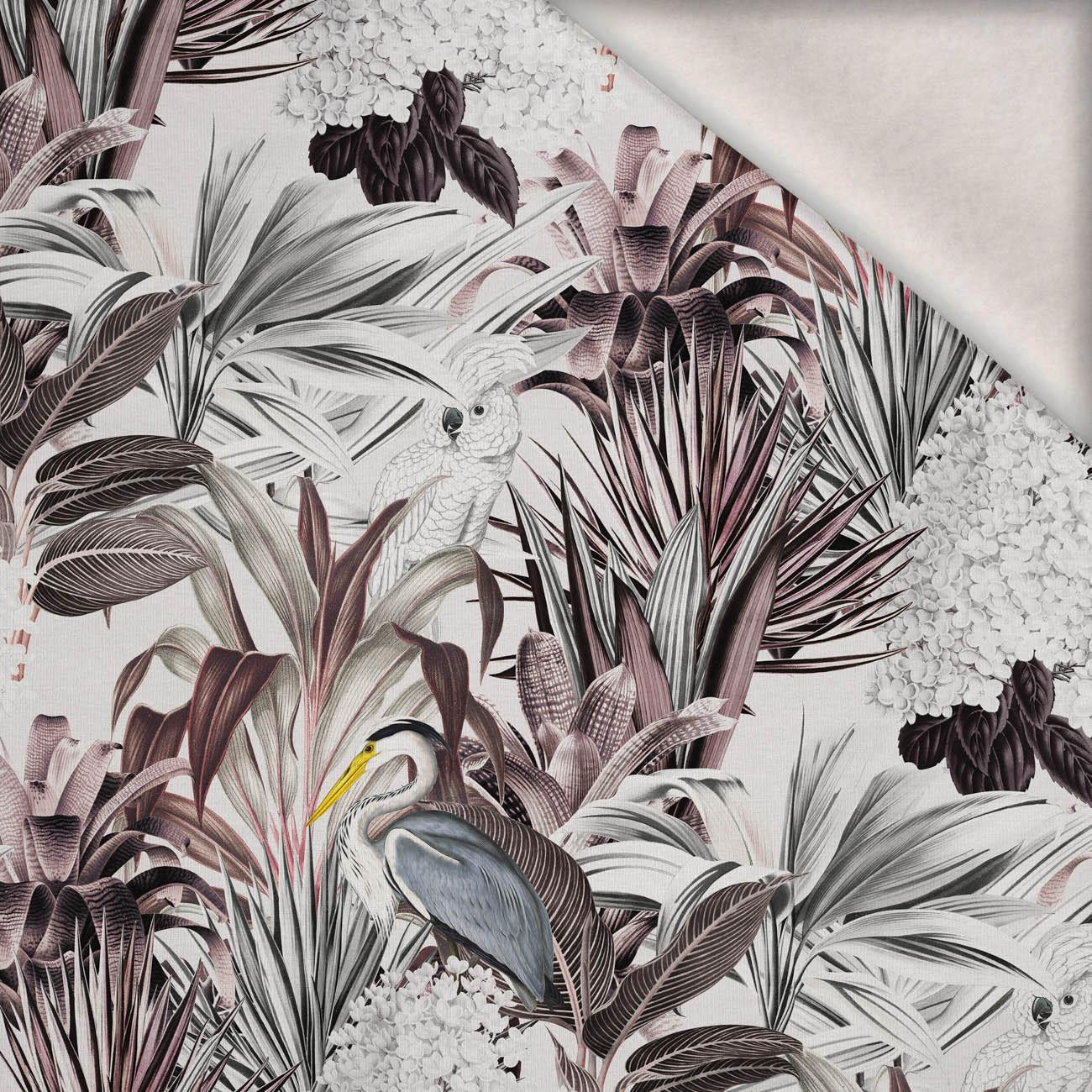 LUXE TROPICAL vz. 2 - teplákovina počesaná s elastanem ITY