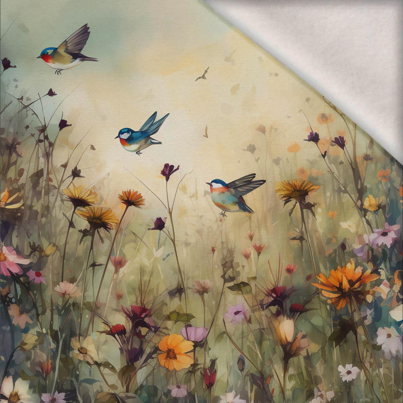 MAGIC MEADOW VZ. 11 - panel (60cm x 50cm) teplákovina počesaná s elastanem ITY