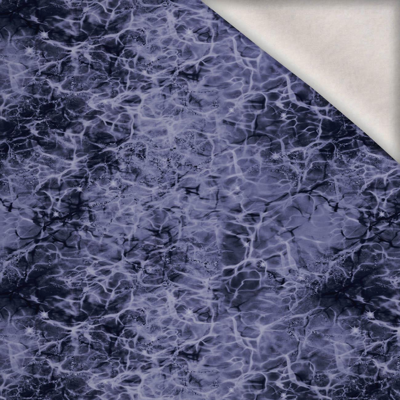 OCEÁN vz.2 (Very Peri) - teplákovina počesaná s elastanem ITY