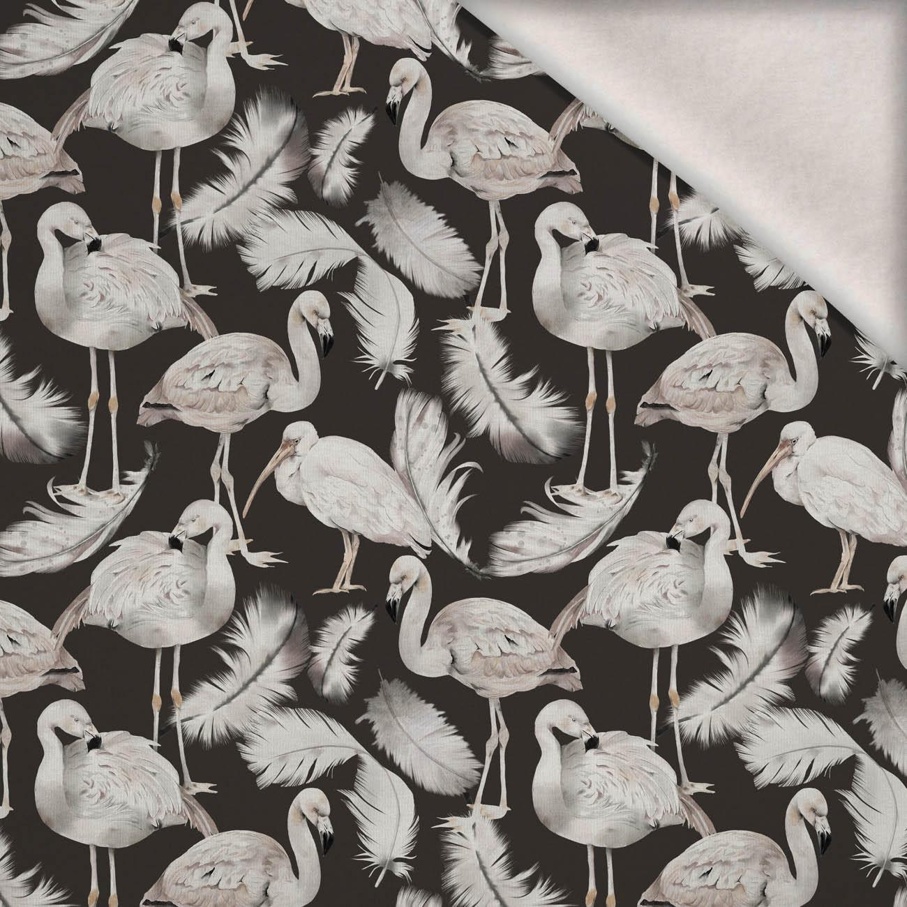 WHITE BIRDS - teplákovina počesaná s elastanem ITY