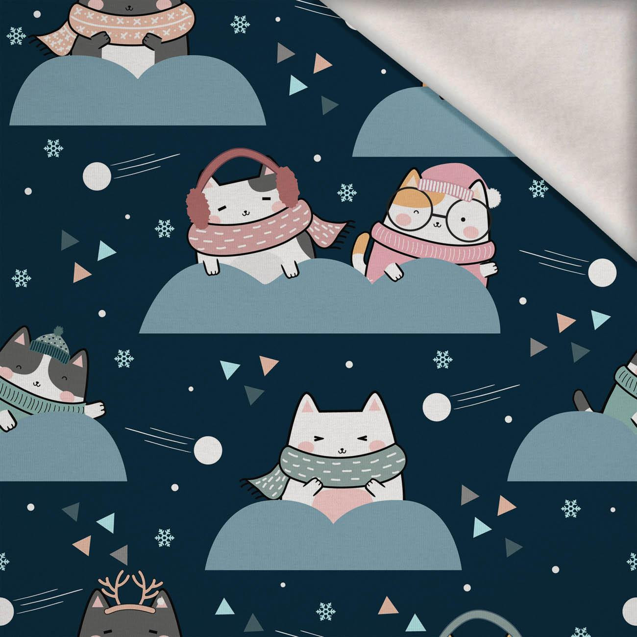 WINTER CATS WZ. 1 - teplákovina počesaná s elastanem ITY