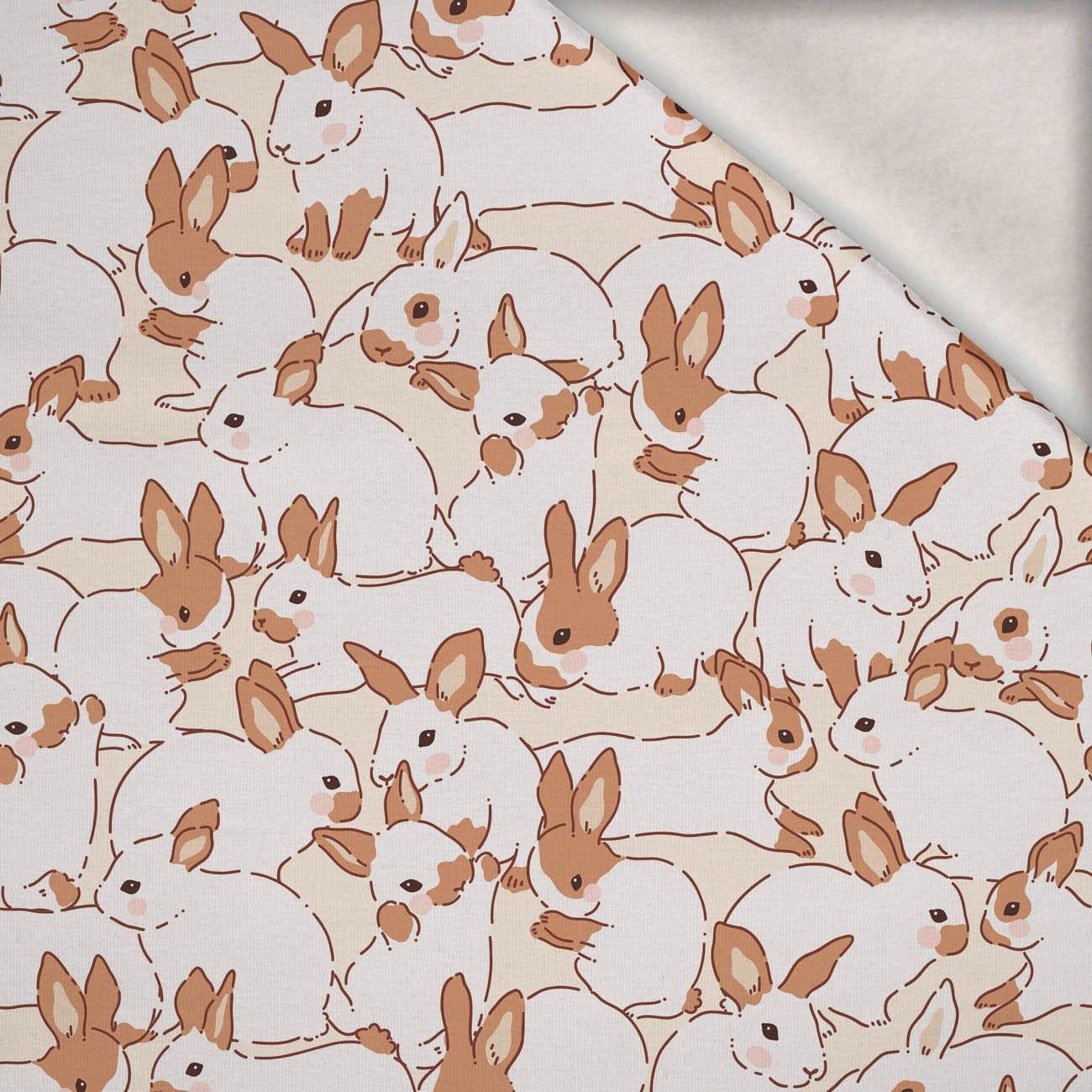 HARES VZ. 6 - teplákovina počesaná s elastanem ITY