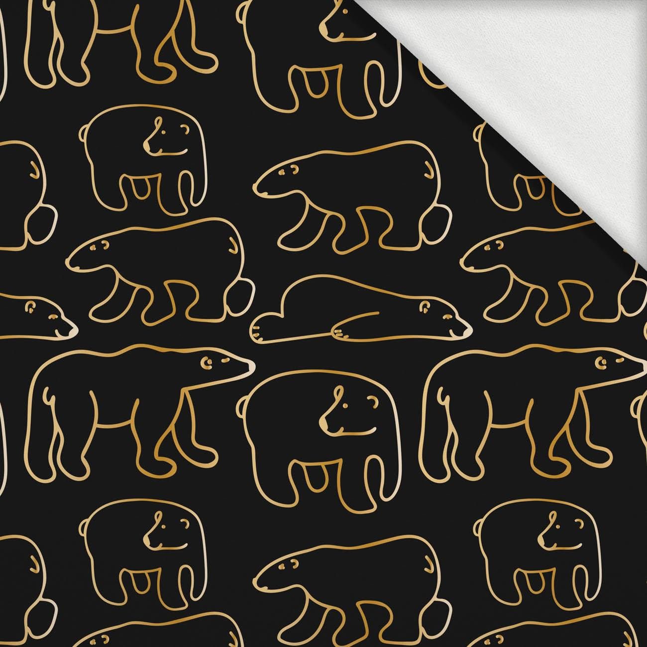 GOLD CHRISTMAS WZ. 5 - teplákovina počesaná s elastanem ITY