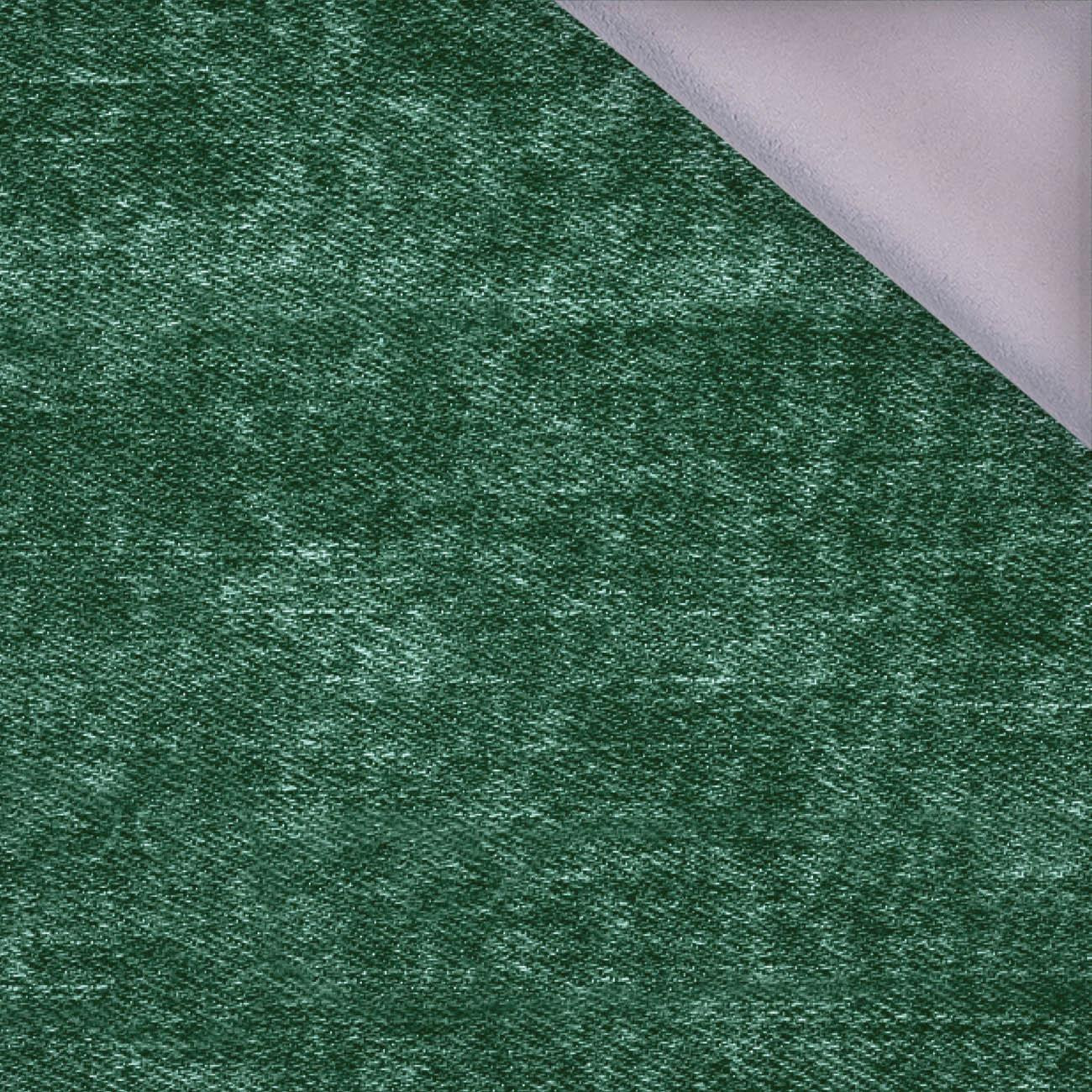ROZŘEZANÝ JEANS (lahvově zelený) - softshell