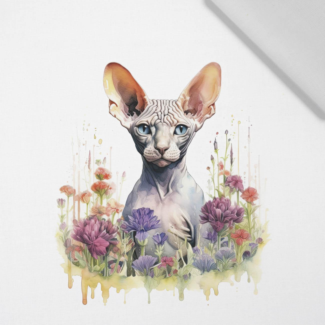 WATERCOLOR SPHINX - Paneel (60cm x 50cm) bavlněná tkanina