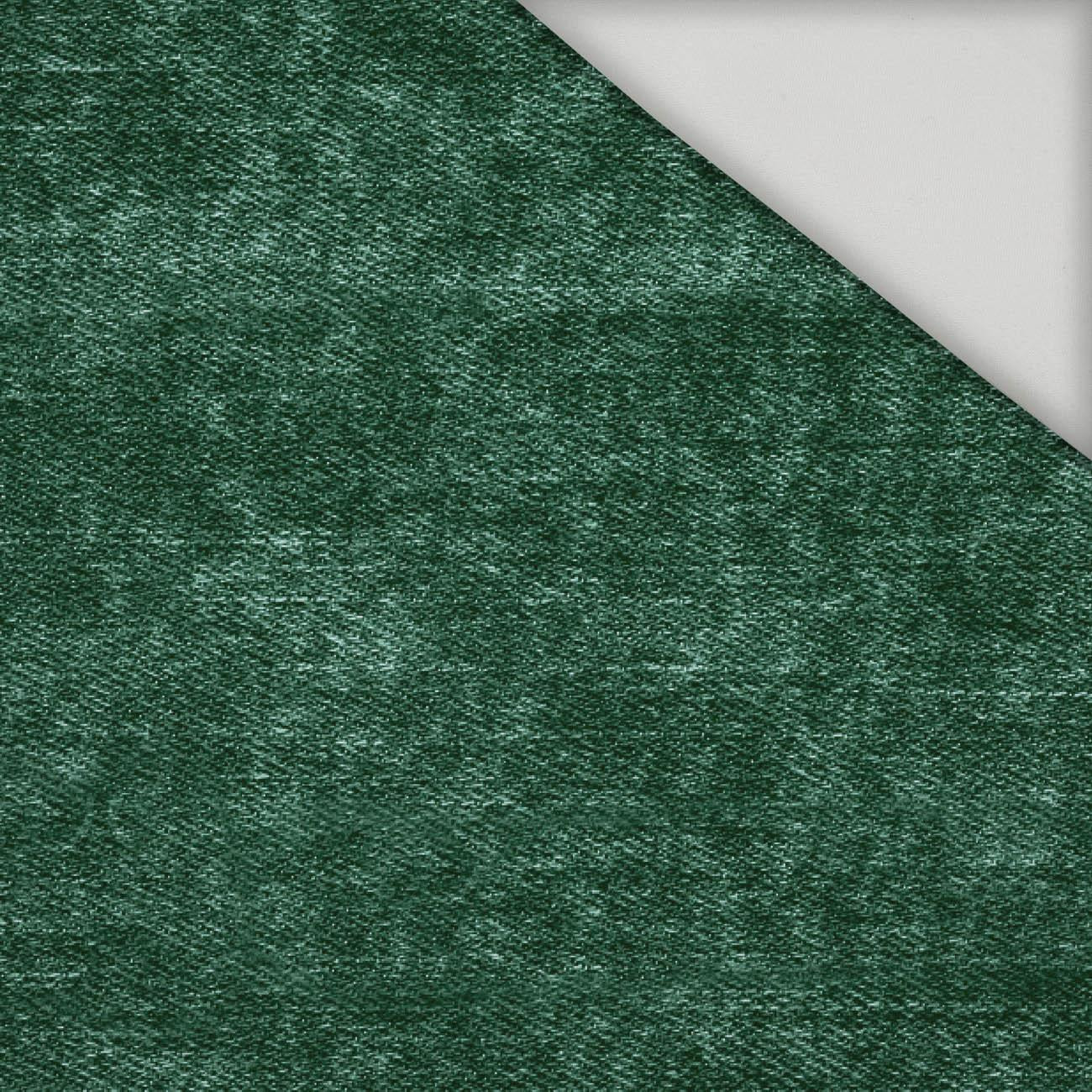 ROZŘEZANÝ JEANS (lahvově zelený) - rychleschnoucí tkanina