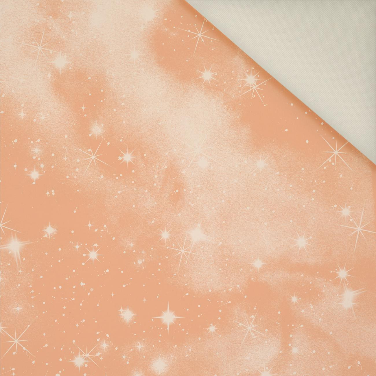 Galaxie / peach fuzz- Potahový velur