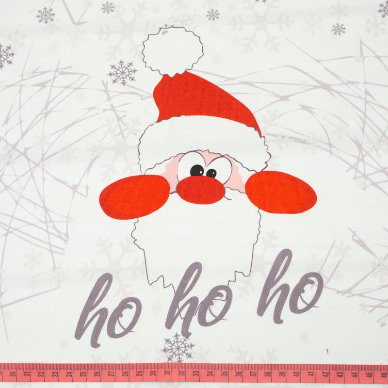 HO HO HO / bílý M (50cm x 60cm) - panel úplet TE210