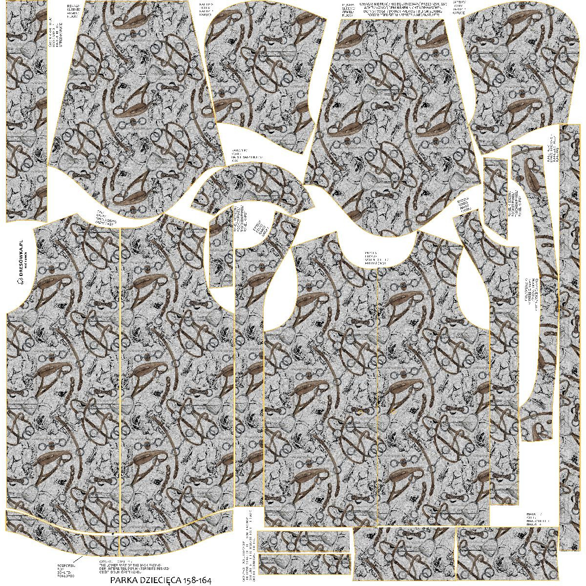 DĚTSKÁ BUNDA PARKA (ARIEL) - JEŹDZIECTWO (HOBBY I ZAWODY) / acid - softshell