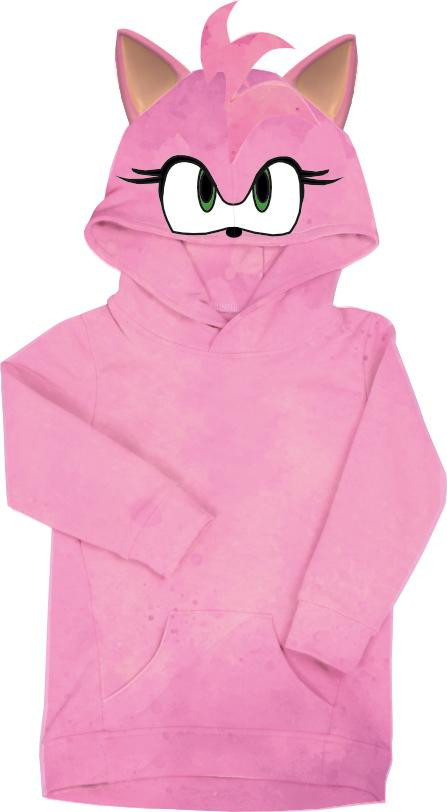 DĚTSKÁ MIKINA S KAPUCÍ (PARIS) - PINK HEDGEHOG - Sada šití