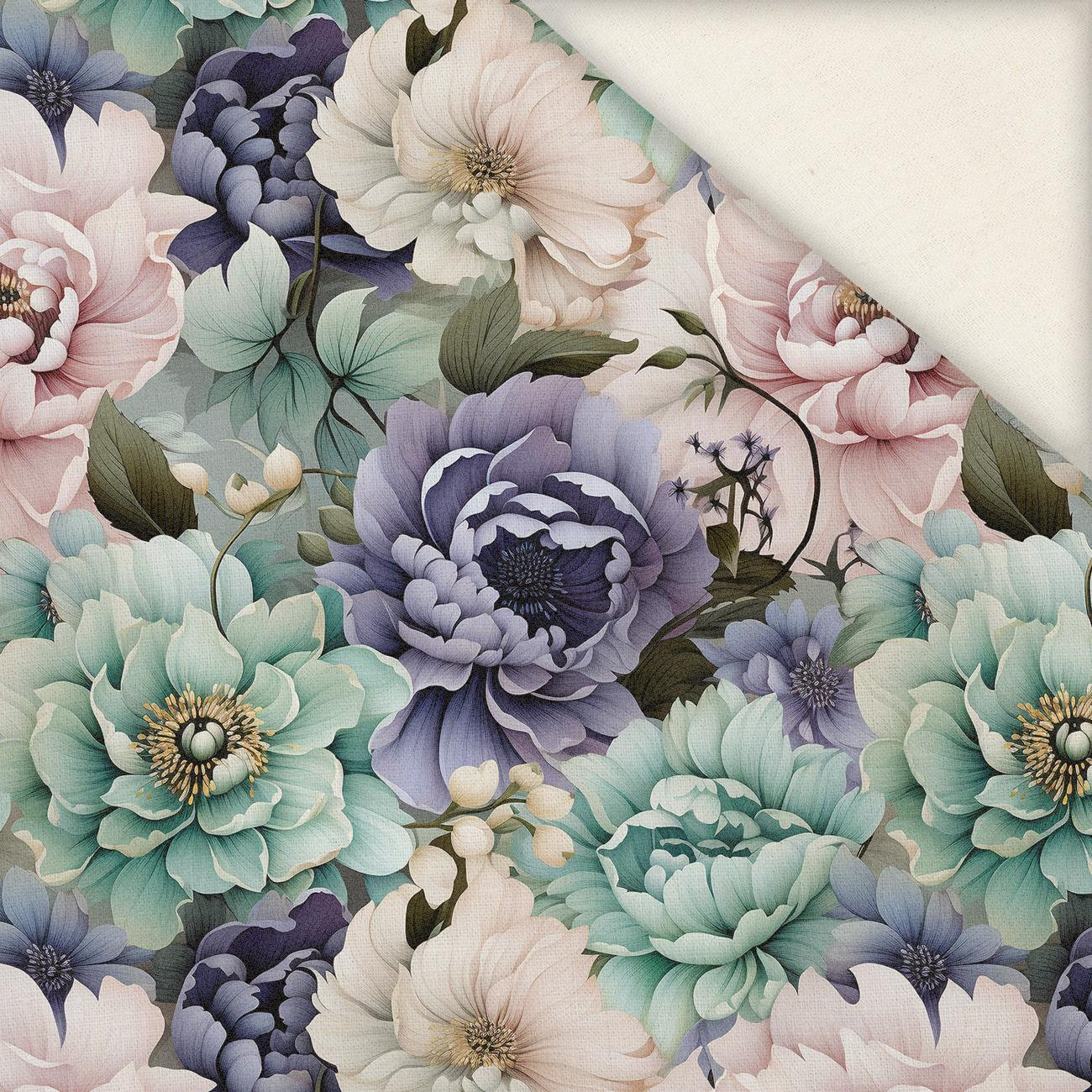 PASTEL FLOWERS WZ.18- Slub Weave