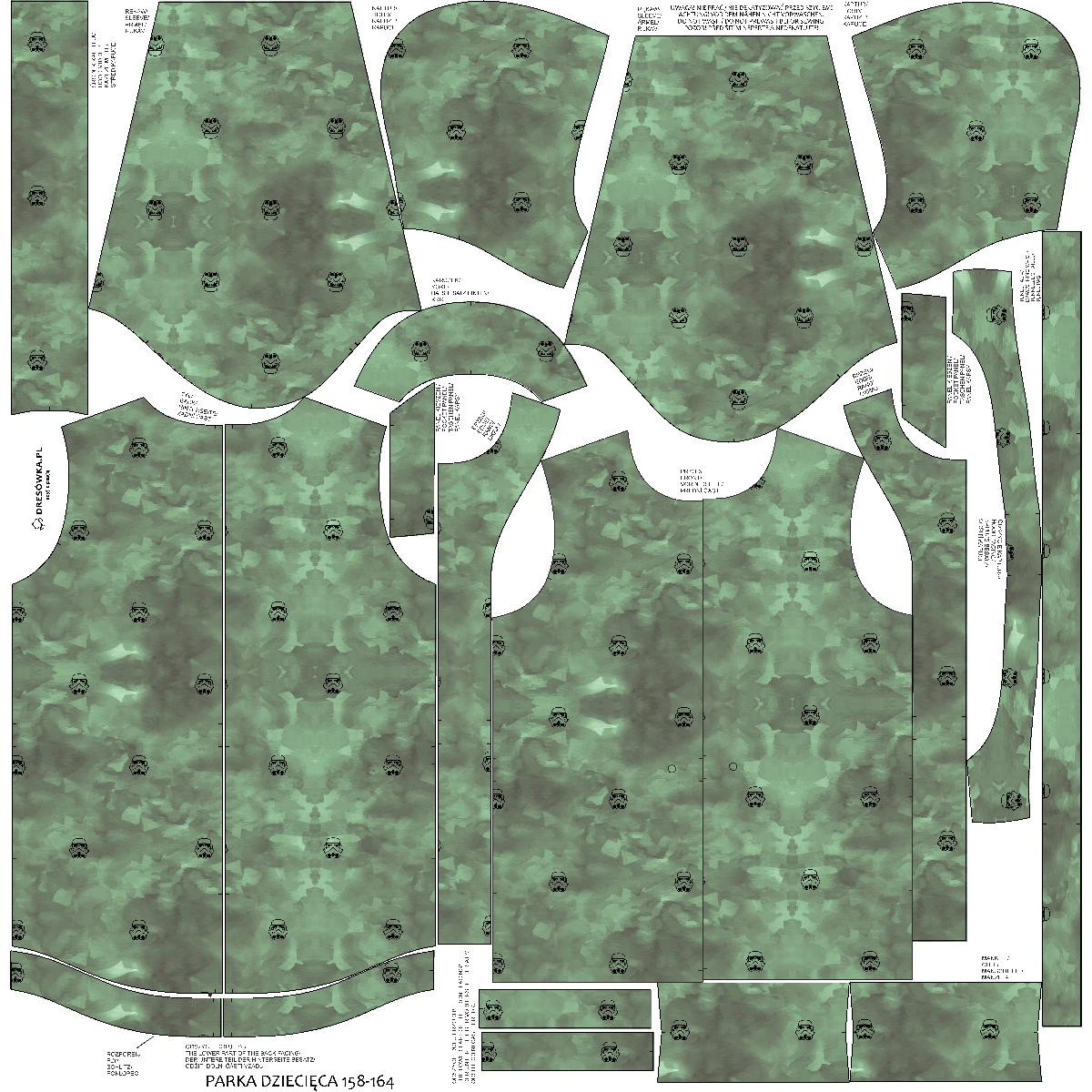 DĚTSKÁ BUNDA PARKA (ARIEL) - Pavučinové / eko melír - softshell