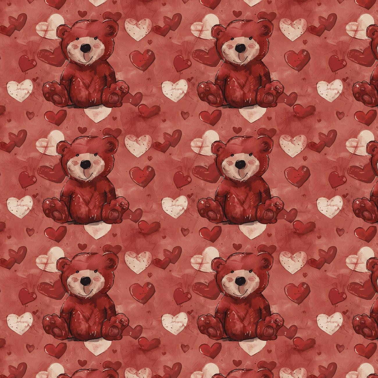 VALENTINE'S DAY 6 - tkanina bawełniana