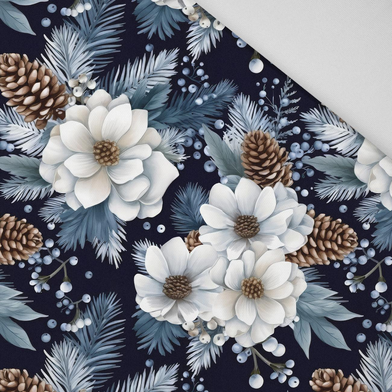 WINTER FLOWERS WZ.6- Slub Weave