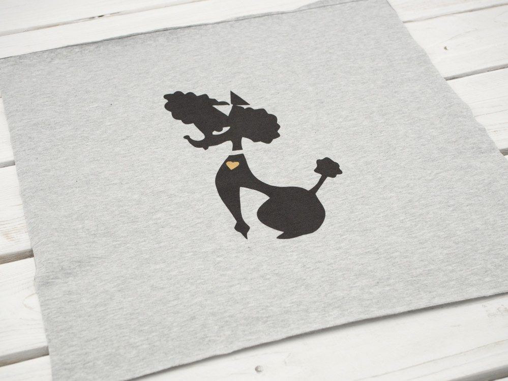 PUDL "S" / melír světle šedý - panel, teplákovina PE240