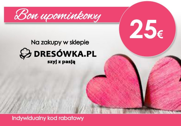 BON UPOMINKOWY - 25 EUR